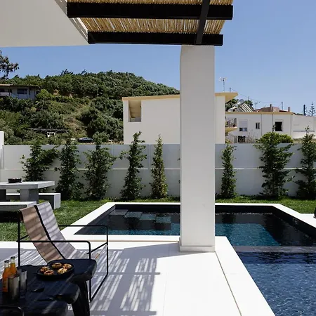 Modern Casa Filo With Private Pool & Bbq,200m From The * Plakias